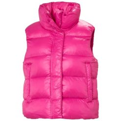 Damska kurtka bez rękawów Helly Hansen Jade. Czerwone kurtki damskie Helly Hansen, na zimę, bez wzorów, z puchu, bez kaptura. W wyprzedaży za 448.75 zł.