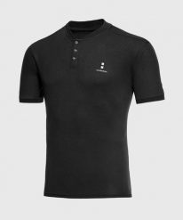 Koszulka Polo Męska Excellence. Czarne koszulki polo męskie NORDICDOTS, m, bez wzorów, z materiału, bez ramiączek. Za 275.00 zł.
