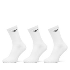 Skarpety długie Emporio Armani. Białe skarpetki męskie Emporio Armani, bez wzorów. Za 139.99 zł.