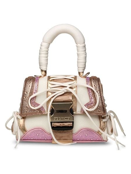 Steve Madden Torebka w kolorze kremowym - 23 x 16 x 9 cm rozmiar: onesize. Brązowe torebki klasyczne damskie Steve Madden, bez wzorów, z materiału, bez dodatków. Za 276.05 zł.