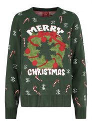 Sublevel Sweter w kolorze ciemnozielonym rozmiar: XL. Zielone swetry klasyczne damskie Sublevel, xl, bez kołnierzyka. Za 91.56 zł.