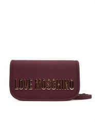 LOVE MOSCHINO Torebka JC4028PP1NKD0552 Bordowy. Czerwone listonoszki damskie Love Moschino, bez wzorów, ze skóry, bez dodatków. Za 619.99 zł.