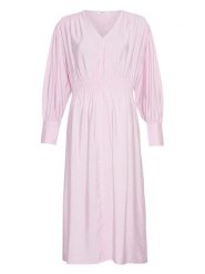 MOSS COPENHAGEN Sukienka "Karrie Ladonna" w kolorze jasnoróżowym rozmiar: XL. Różowe sukienki damskie MOSS COPENHAGEN, na imprezę, s, bez wzorów, z wiskozy, klasyczne, bez kołnierzyka, bez ramiączek, maxi. Za 153.34 zł.