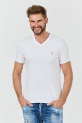 GUESS Biały męski t-shirt bawełniany Core Tee Str, Rozmiar XXL. Białe t-shirty męskie Guess, l, z aplikacjami, z bawełny, bez kołnierzyka. W wyprzedaży za 80.99 zł.