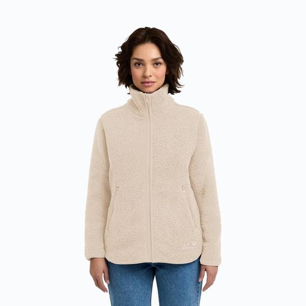 Bluza polarowa damska Jack Wolfskin High Curl. Brązowe bluzy bez kaptura damskie Jack Wolfskin, m, z materiału. Za 559.99 zł.