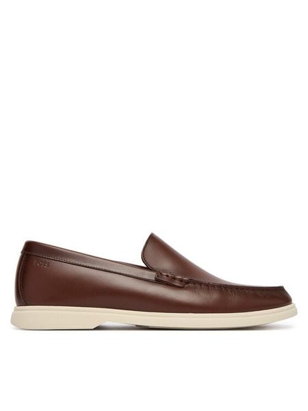 BOSS Mokasyny Sienne 50557667 Brązowy. Brązowe mokasyny męskie Boss, ze skóry. Za 949.99 zł.