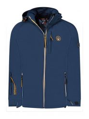 Geographical Norway Kurtka softshellowa "Tabim" w kolorze granatowym rozmiar: M. Niebieskie kurtki outdoor męskie Geographical Norway, m, bez wzorów, bez kaptura. Za 197.63 zł.