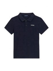 Guess Polo L6YP04 K3999 Granatowy Regular Fit. Niebieskie t-shirty chłopięce Guess, z aplikacjami, z bawełny, bez ramiączek. Za 154.99 zł.