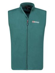 Geographical Norway Kamizelka polarowa "Vug" w kolorze zielonym rozmiar: M. Zielone kamizelki męskie Geographical Norway, m, z polaru. Za 68.95 zł.
