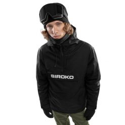 Kurtka snowboardowa męska W6 Bruson. Czarne kurtki męskie SIROKO, l, bez wzorów, bez kaptura, snowboardowy. Za 886.00 zł.