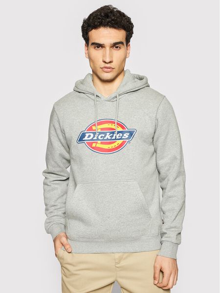 Dickies Bluza Icon Logo DK0A4XCBGYM Szary Regular Fit. Szare bluzy bez kaptura męskie Dickies, m, z syntetyku. Za 239.99 zł.