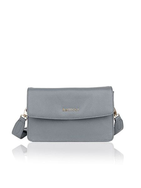 Bellicci Skórzana torebka "Caprisha" w kolorze błękitnym - 24 x 15 x 7 cm rozmiar: onesize. Niebieskie torebki klasyczne damskie Bellicci, bez wzorów, z materiału, bez dodatków. Za 217.99 zł.