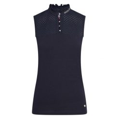 Jeździecka koszulka polo bez rękawów dla dziewczynek Imperial Riding Camee. Niebieskie koszulki dziewczęce IMPERIAL RIDING, m, bez wzorów, z dżerseju, bez ramiączek. Za 169.50 zł.