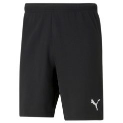 Spodenki Puma teamRISE czarne. Białe szorty męskie Puma, bez wzorów, z materiału, eleganckie. Za 140.00 zł.