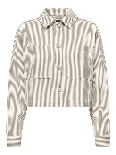 ONLY Kurtka dżinsowa w kolorze beżowym rozmiar: XL. Brązowe kurtki damskie Only, xl, bez wzorów, z bawełny, bez kaptura. Za 127.05 zł.