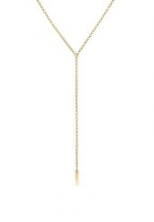 Elli Łańcuszek groszkowy damski Y-chain Geo Design Prostokąt w srebra próby 925 Naszyjniki 1 ct Damski. Szare naszyjniki damskie Elli, pozłacane. Za 328.99 zł.