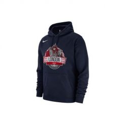 Bluza sportowa męska Nike Nba Global Games Washington Wizards. Niebieskie bluzy sportowe męskie Nike, bez wzorów, sportowe, bez kołnierzyka, bez ramiączek. Za 374.00 zł.