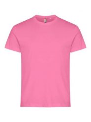 Clique Basic-T T-shirt męski dopasowany bawełna bright pink. Czerwone t-shirty męskie CLIQUE, m, bez wzorów, z bawełny, bez kołnierzyka. Za 82.69 zł.