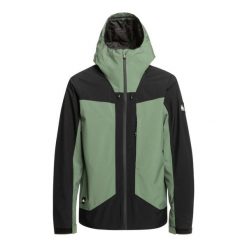 Kurtka snowboardowa męska Quiksilver Muldrow. Czarne kurtki męskie Quiksilver, m, bez wzorów, bez kaptura, narciarskie. Za 759.99 zł.