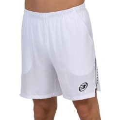 BULLPADEL MAZARI Hombre (Short). Białe szorty męskie bullpadel, bez wzorów, z poliesteru. Za 222.45 zł.