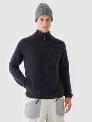 4F Kurtka polarowa w kolorze czarnym rozmiar: XXL. Czarne kurtki męskie 4f, xxl, bez wzorów, z materiału, bez kaptura. Za 160.96 zł.