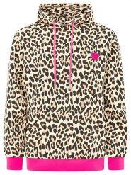 Zwillingsherz Bluza "Leo Herzpatch" w kolorze beżowym rozmiar: S. Brązowe bluzy z kapturem damskie Zwillingsherz, s. Za 249.95 zł.
