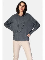 ASSUILI Sweter w kolorze antracytowym rozmiar: 40. Czarne swetry klasyczne damskie Assuili, bez kołnierzyka. Za 113.63 zł.