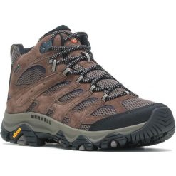 Buty Trekkingowe Męskie Merrell Moab 3 Mid Gore-Tex. Brązowe buty trekkingowe męskie MERRELL, z gore-texu, bez zapięcia, trekkingowe, gore-tex. Za 629.99 zł.