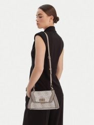 Guess Torebka Karnilla HWOS99 01190 Beżowy. Brązowe torebki klasyczne damskie Guess, z aplikacjami, ze skóry, bez dodatków. Za 589.99 zł.