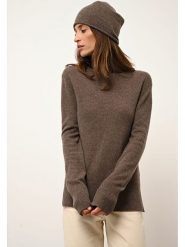 Just Cashmere Kaszmirowy sweter "Lexie" w kolorze brązowym rozmiar: L. Brązowe golfy damskie Just Cashmere, l, bez wzorów, z kaszmiru, bez ramiączek. Za 426.40 zł.