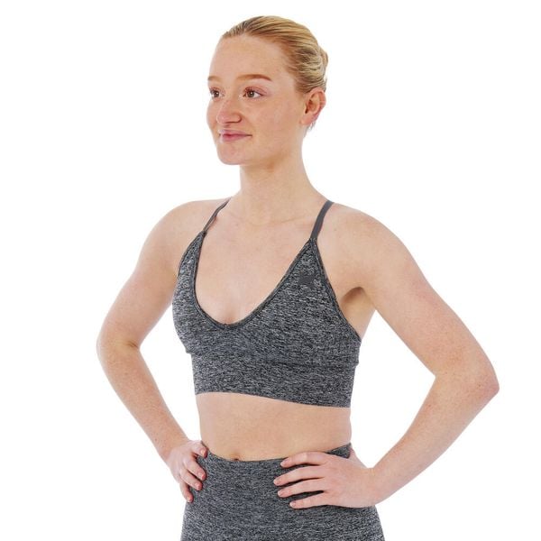 Biustonosz sportowy Xtreme Sportswear Ladies Antracyt melanż. Brązowe biustonosze sportowe damskie XTREME SOCKSWEAR, bez wzorów. Za 125.82 zł.