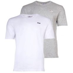 Koszulka turystyczna męska Fila Brod Tee 2-pak. Szare t-shirty sportowe męskie Fila, m, z bawełny, bez ramiączek. Za 92.00 zł.