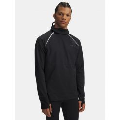 Bluza do biegania męska Under Armour Velociti Pro Balaclava Hoodie. Czarne bluzy sportowe męskie Under Armour, bez wzorów, sportowe, bez kołnierzyka, bez ramiączek. Za 239.99 zł.