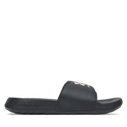 Klapki Under Armour. Szare klapki damskie Under Armour, bez wzorów, bez obcasa. Za 129.99 zł.