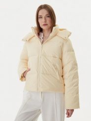 Lacoste Kurtka puchowa BF3262 Écru Relaxed Fit. Kurtki damskie Lacoste, bez wzorów, z puchu, bez kaptura. Za 1,389.00 zł.