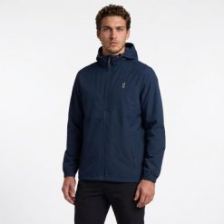 Kurtka trekkingowa męska wodoodporna AULP DOLAN rozpinana z kapturem. Niebieskie kurtki męskie Aulp, m, bez wzorów, z softshellu, sportowe, z kapturem. Za 229.99 zł.