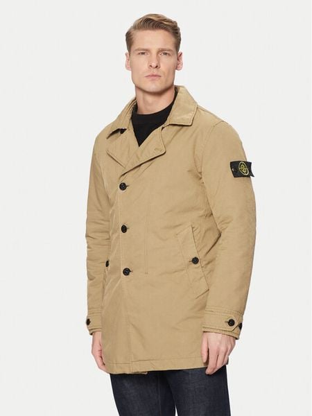 Stone Island Płaszcz przejściowy 811542149 Beżowy Regular Fit. Brązowe płaszcze męskie Stone Island, m, bez wzorów, z syntetyku. Za 5,349.00 zł.