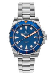 Heritor Zegarek automatyczny "Luciano" w kolorze srebrno-niebieskim rozmiar: onesize. Szare, analogowe zegarki męskie Heritor, ze stali. Za 587.99 zł.