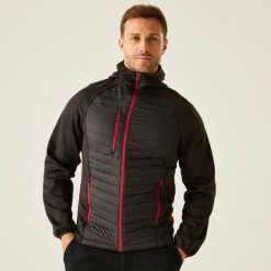 Kurtka robocza hybrydowa męska Nagate. Czarne kurtki męskie Regatta, m, bez wzorów, z materiału, bez kaptura. Za 349.99 zł.