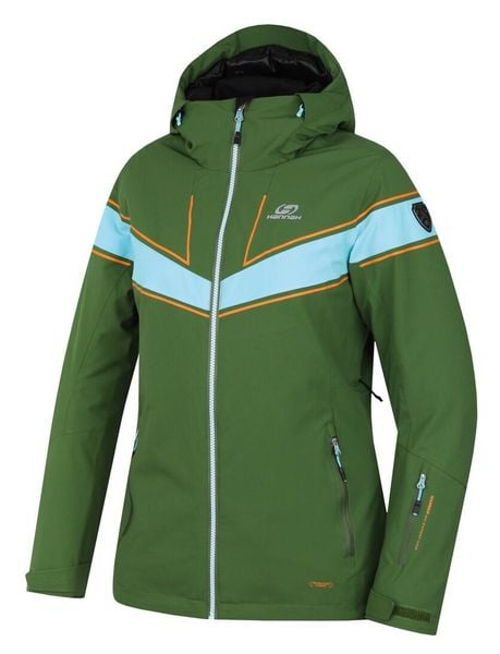 Damska kurtka narciarska Hannah Kiely Dill/Aqua Splash 15.000 mm S (36). Zielone kurtki narciarskie i snowboardowe damskie Hannah, m, bez wzorów, z elastanu, bez kaptura, narciarskie. Za 399.90 zł.