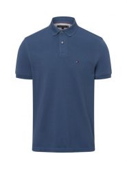 Tommy Hilfiger koszulka polo Mężczyźni Bawełna niebieski, M. Niebieskie koszulki polo męskie Tommy Hilfiger, m, bez wzorów, z bawełny, bez ramiączek. Za 279.95 zł.
