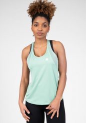 Koszulka fitness damska Gorilla Waer Seattle Tank Top bez rękawów. Zielone bluzki sportowe damskie GORILLA WEAR, xs, bez wzorów, bez ramiączek. Za 143.85 zł.