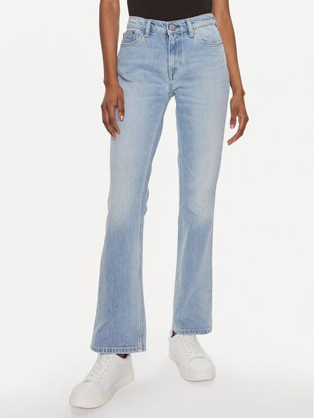 Tommy Jeans Jeansy Maddie DW0DW17609 Niebieski Straight Fit. Niebieskie jeansy damskie Tommy Jeans. Za 299.99 zł.