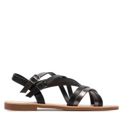 Sandały ONLY Shoes. Czarne sandały damskie ONLY Shoes, bez wzorów, bez obcasa, na płaskiej podeszwie. Za 129.99 zł.