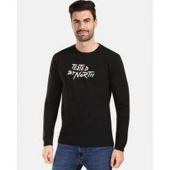 Męska bawełniana koszulka z długim rękawem Kilpi BASE-M. Czarne koszulki męskie z długim rękawem Kilpi, m, z bawełny. Za 91.56 zł.