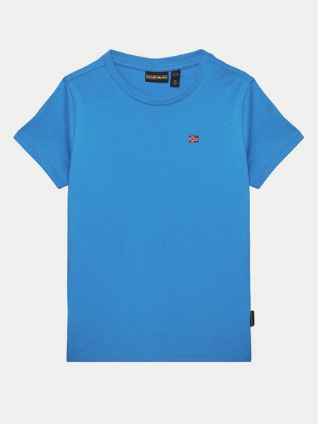 Napapijri T-Shirt Salis SS 2 NP0A4GEHB2W1 S Niebieski Regular Fit. Niebieskie t-shirty chłopięce Napapijri, bez wzorów, z bawełny, bez ramiączek. Za 59.99 zł.