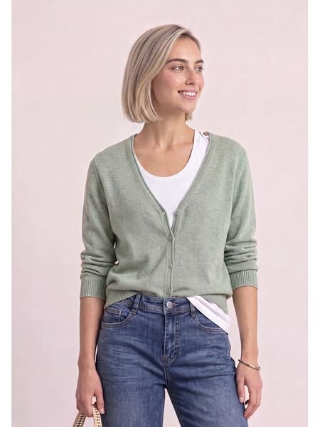 Street One Kardigan w kolorze zielonym rozmiar: 38. Zielone kardigany damskie Street One, bez wzorów. Za 174.95 zł.