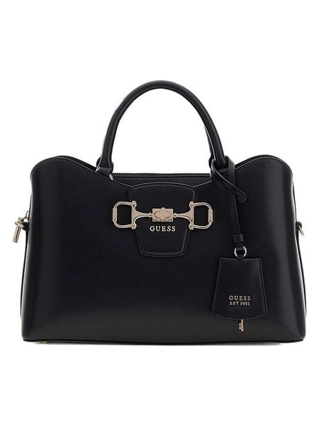 Guess Torebka w kolorze czarnym - 32 x 21 x 11 cm rozmiar: onesize. Czarne torebki klasyczne damskie Guess, z aplikacjami, z materiału, bez dodatków. Za 429.95 zł.