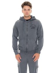 Męska zimowa bluza z kapturem zapinana na zamek, Leone 1947 Vintage Dept. Szare bluzy sportowe męskie LEONE 1947 APPAREL, na zimę, m, z bawełny. Za 442.05 zł.