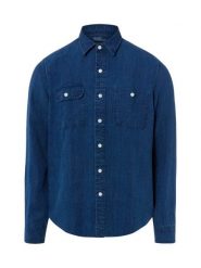 Polo Ralph Lauren koszula lniana Mężczyźni Regular Fit len (100%) niebieski, S. Niebieskie koszule męskie Polo Ralph Lauren, m, bez wzorów, ze lnu, bez kołnierzyka, bez ramiączek. Za 1,199.95 zł.